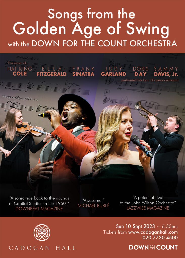 Songs from the Golden Age of Swing with Down for the Count Orchestra at Cadogan Hall, London