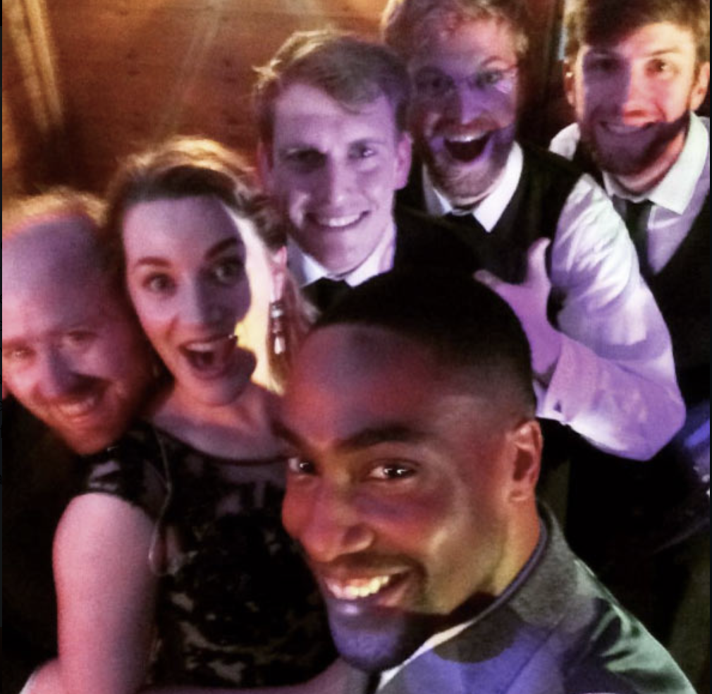 Wedding band performing with Simon Webbe from Blue