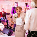 A wedding reception with live music from Mike Paul-Smith Music's party band The Get Downs